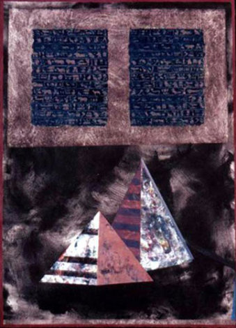 Mystical Egypt 41x31 Original Painting - Shahrokh Rezvani