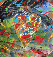 Heart in Motion 30x22 Original Painting by Shahrokh Rezvani - 0 Heart in Motion 30x22 Original Painting by Shahrokh Rezvani - 0