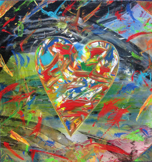 Heart in Motion 30x22 Original Painting - Shahrokh Rezvani Heart in Motion 30x22 Original Painting - Shahrokh Rezvani