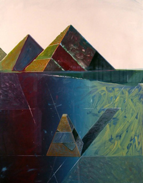 Rock Construction,  Masoud Yasami-Sharoakh Rezvani Collaboration 1980 Works on Paper (not prints) by Shahrokh Rezvani