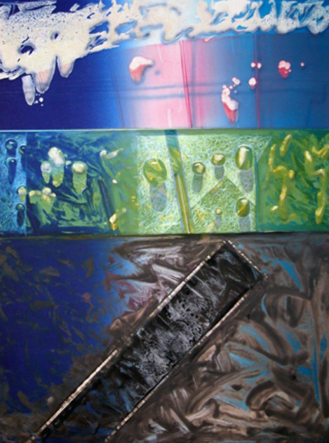 Collage, Masoud Yasami and Shahrokh Rezvani Collaboration 41x30 Works on Paper (not prints) by Shahrokh Rezvani