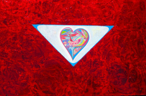 Tranquil Heart #1 2008 28x35 Original Painting - Shahrokh Rezvani