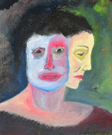Contemplating #3 33x33 Works on Paper (not prints) by Shahrokh Rezvani - 2 Contemplating #3 33x33 Works on Paper (not prints) by Shahrokh Rezvani - 2
