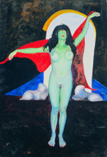 American Madonna Suite, #17 12x28 Original Painting - Shahrokh Rezvani American Madonna Suite, #17 12x28 Original Painting - Shahrokh Rezvani
