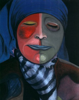 Pain #1 14x11 Original Painting - Shahrokh Rezvani Pain #1 14x11 Original Painting - Shahrokh Rezvani