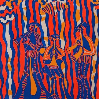 Musicians AP 1974 Limited Edition Print - Shahrokh Rezvani Musicians AP 1974 Limited Edition Print - Shahrokh Rezvani