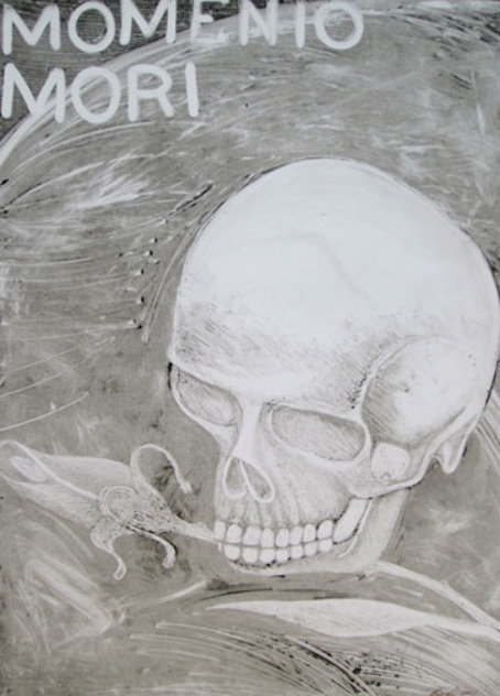 Momento Mori 2001 41x30 Huge - Monotype Works on Paper (not prints) by Rudy Fernandez