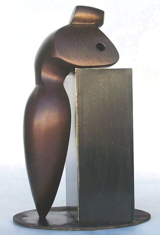 Mr. G 2 Bronze Sculpture 1992 12 in Sculpture - Robert Holmes