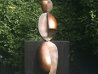 Positive - Negative Leaning Life Size Bronze Sculpture 2001 84 in Sculpture by Robert Holmes - 1