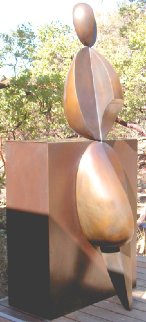 Positive / Negative Leaning Life Size Bronze Sculpture 2001 84 in Sculpture - Robert Holmes Positive / Negative Leaning Life Size Bronze Sculpture 2001 84 in Sculpture - Robert Holmes