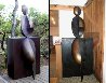 Positive - Negative Leaning Life Size Bronze Sculpture 2001 84 in Sculpture by Robert Holmes - 4