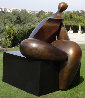 Seated Figure IV (Monumental) Bronze Sculpture AP 1993 72x60 Sculpture by Robert Holmes - 3