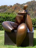 Seated Figure IV (Monumental) Bronze Sculpture AP 1993 72x60x57 Sculpture by Robert Holmes - 4 Seated Figure IV (Monumental) Bronze Sculpture AP 1993 72x60x57 Sculpture by Robert Holmes - 4