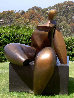 Seated Figure IV (Monumental) Bronze Sculpture AP 1993 72x60 Sculpture by Robert Holmes - 4