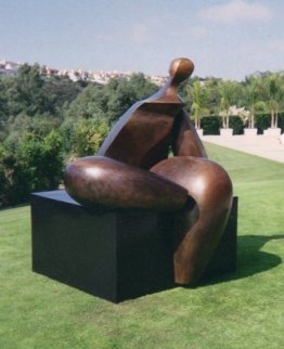Seated Figure IV (Monumental) Bronze Sculpture AP 1993 72x60 Sculpture - Robert Holmes
