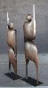 I Am Standing Arms Raised Bronze Sculpture 1992 80x40 in Huge Sculpture by Robert Holmes - 2