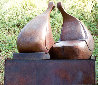 Conversation Bronze Sculpture 38x36 in Sculpture by Robert Holmes - 0