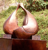 Conversation Bronze Sculpture 38x36 in Sculpture by Robert Holmes - 1 Conversation Bronze Sculpture 38x36 in Sculpture by Robert Holmes - 1