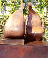 Conversation Bronze Sculpture 38x36 in Sculpture by Robert Holmes - 2 Conversation Bronze Sculpture 38x36 in Sculpture by Robert Holmes - 2