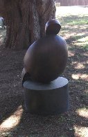 Pos/Neg on Round Base Bronze Sculpture 1994 54x48 in Sculpture by Robert Holmes - 3 Pos/Neg on Round Base Bronze Sculpture 1994 54x48 in Sculpture by Robert Holmes - 3