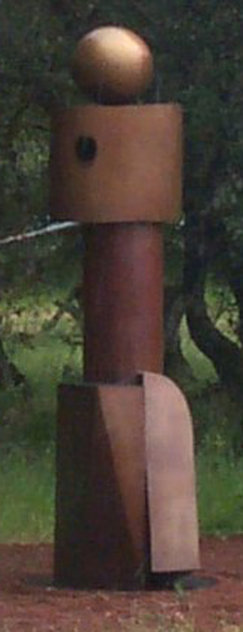 Mr. Geom (Monumental) Bronze Sculpture 2003 96 in Sculpture by Robert Holmes