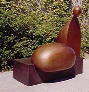 Tossa De Mar Bronze Sculpture 2005 54x42 Sculpture - Robert Holmes