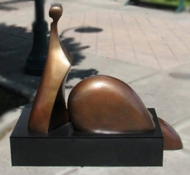 Brigitte Bronze Sculpture 2007 42x60 in Sculpture by Robert Holmes