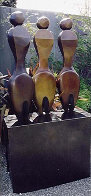 Three Women Two Fish Bronze Sculpture 74 in High (Life Size) Sculpture by Robert Holmes - 0 Three Women Two Fish Bronze Sculpture 74 in High (Life Size) Sculpture by Robert Holmes - 0