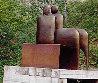 I Am Seated Pair Bronze Sculpture 2003 48 in Sculpture by Robert Holmes - 1
