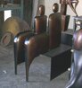 I Am Seated Pair - Bronze Sculpture 2003 48 in Sculpture by Robert Holmes - 3