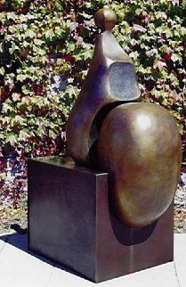 Seated 5 Bronze Sculpture 2001 64 in Sculpture - Robert Holmes Seated 5 Bronze Sculpture 2001 64 in Sculpture - Robert Holmes