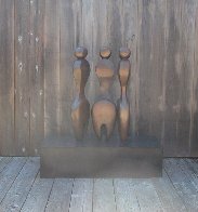 3 Women, 2 Fish (Medium Size) Bronze Sculpture 42 in Sculpture by Robert Holmes - 2