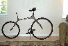Bicycle Bronze Sculpture 68 in Life Size Sculpture by Robert Holmes - 4