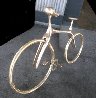Bicycle Bronze Sculpture 68 in Life Size Sculpture by Robert Holmes - 5