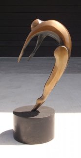 Arched Dancer Bronze Sculpture AP 16 in  Sculpture - Robert Holmes