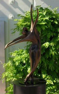 Dancers II (Small) Bronze AP Sculpture  1990 30x16 Sculpture - Robert Holmes