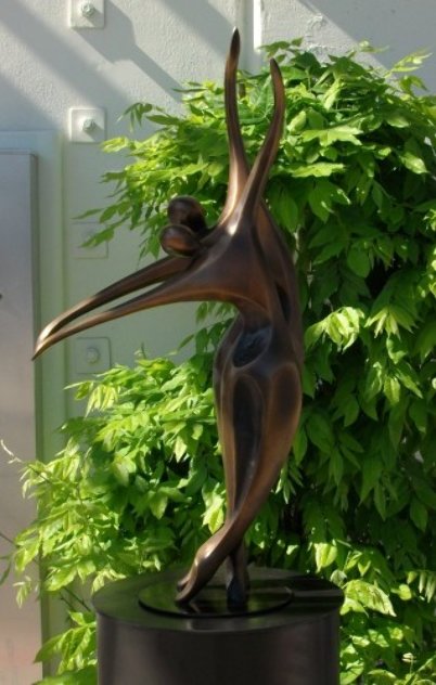 Dancers II (Small) Bronze AP Sculpture  1990 30x16 Sculpture by Robert Holmes