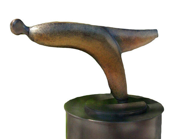 Skater Bronze Sculpture 20 in Sculpture by Robert Holmes