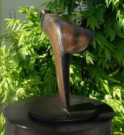 Skater (Small) Bronze Sculpture 12x20 Sculpture by Robert Holmes - 1