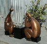 Game Bronze Life Size Sculpture 80 in Sculpture by Robert Holmes - 1