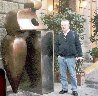 Mr. G Bronze Sculpture Life Size 2002  7 Ft. - Monumental Sculpture by Robert Holmes - 1