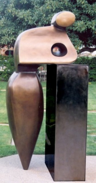 Mr. G Bronze Sculpture Life Size 2002  7 Ft. - Monumental Sculpture by Robert Holmes