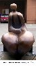 Mr. and Mrs. Nantua Bronze Sculpture 1999 6 Ft Sculpture by Robert Holmes - 5