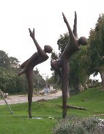 Just Dancing Bronze Sculpture, Monumental Size 1996 124 in Sculpture by Robert Holmes - 3