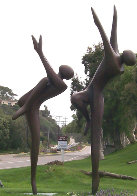 Just Dancing Bronze Sculpture, Monumental Size 1996 124 in Sculpture by Robert Holmes - 2