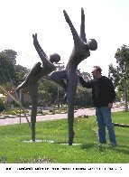 Just Dancing Bronze Sculpture, Monumental Size 1996 124 in Sculpture by Robert Holmes - 10