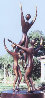 Rhapsody (3 Figures) Bronze Sculpture 1996  96 inches - Monumental Sculpture by Robert Holmes - 0