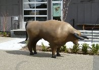 Cave Bull (Monumental), Bronze Sculpture Ap 50x76 Inches Sculpture by Robert Holmes - 1 Cave Bull (Monumental), Bronze Sculpture Ap 50x76 Inches Sculpture by Robert Holmes - 1
