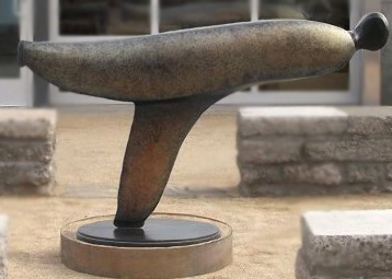 Skater (Large) Bronze Sculpture 48x84 in Sculpture by Robert Holmes