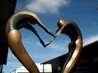Arched Dancers 2  - Bronze Sculpture 2002 48 in - Huge Sculpture by Robert Holmes - 4